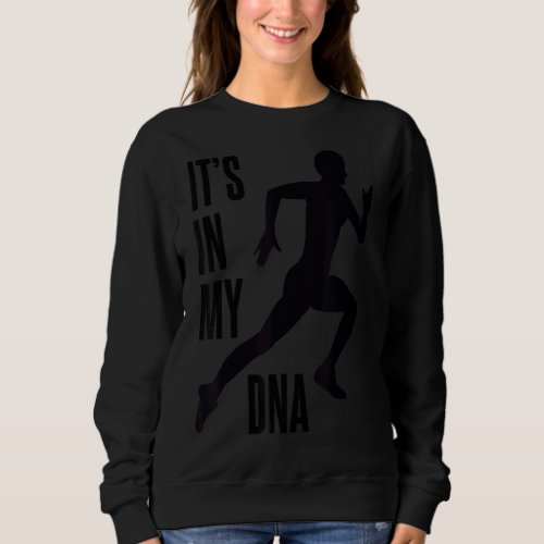 Athletics Sport Love Training Girls DNA Running Sweatshirt