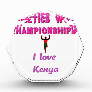 Athletics World Championships Kenya Runner: I Love Acrylic Award