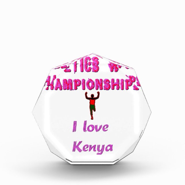 Athletics World Championships Kenya Runner: I Love Award (Front)
