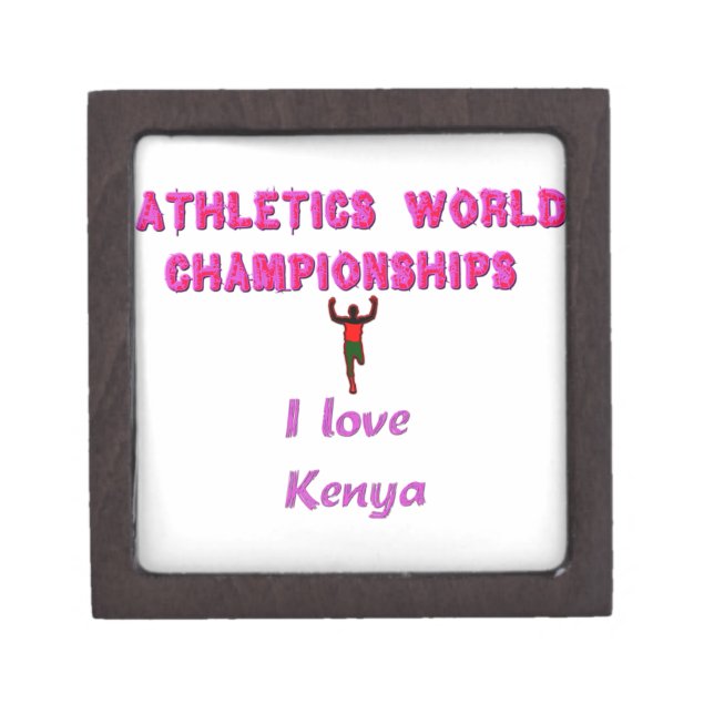 Athletics World Championships Kenya Runner: I Love Gift Box (Front)