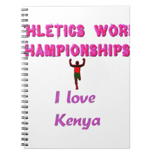 Athletics World Championships Kenya Runner: I Love Notebook