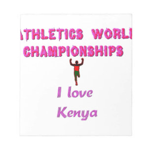 Athletics World Championships Kenya Runner: I Love Notepad