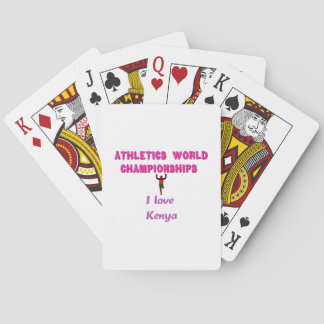 Athletics World Championships Kenya Runner: I Love Poker Cards