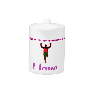 Athletics World Championships Kenya Runner: I Love Teapot