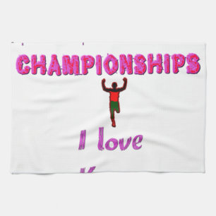Athletics World Championships Kenya Runner: I Love Towel