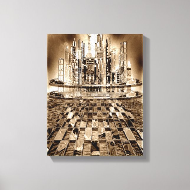 Athochrous. Wrapped Canvas Print (Front)