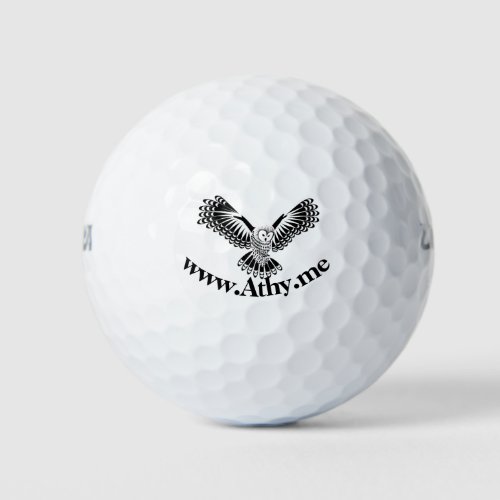 Athy Ireland Owl Design Golf Ball