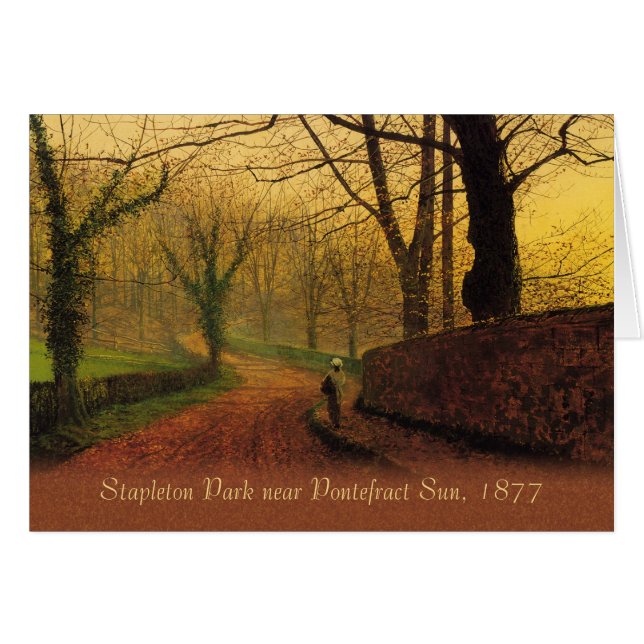 Atkinson Grimshaw Stapleton Park 1877 CC0064 Cards (Front Horizontal)