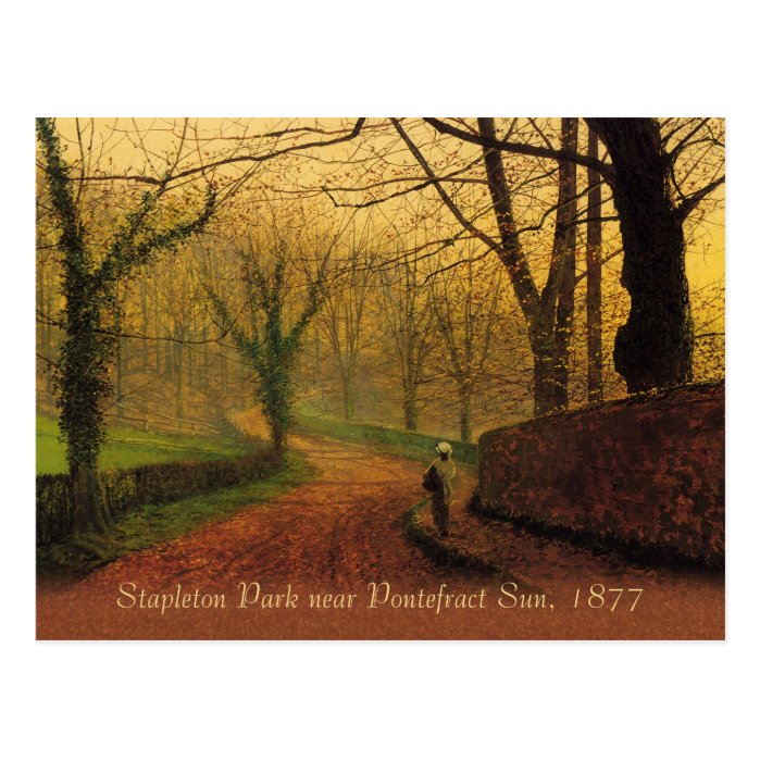 Atkinson Grimshaw Stapleton Park 1877 CC0083 Postcard