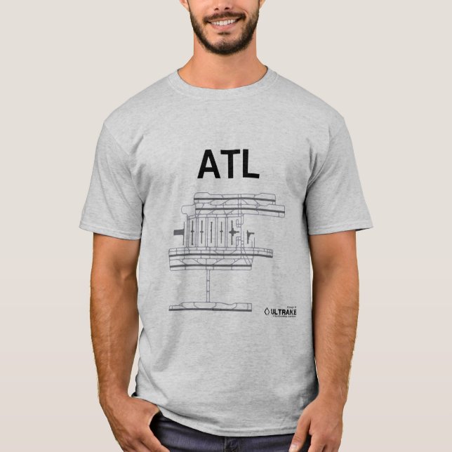 ATL Airport Layout T-Shirt (Front)