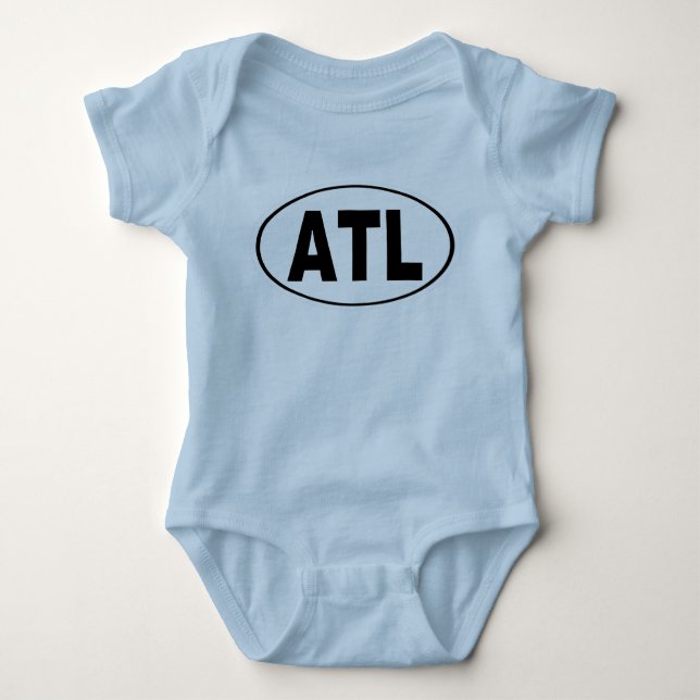 ATL Atlanta Georgia Baby Bodysuit (Front)