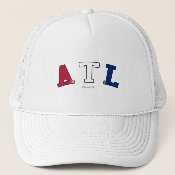 ATL in Georgia State Flag Colors Mesh Hat