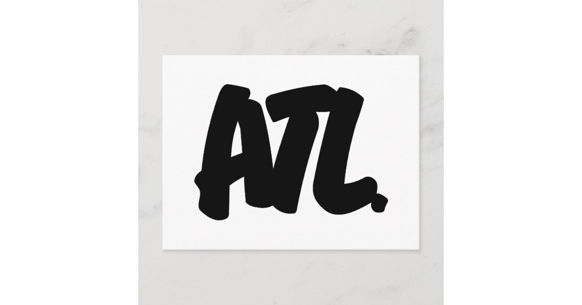 ATL Letters Postcard | Zazzle