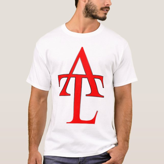 ATL Red Logo White Tee (Front)