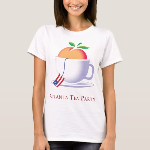 ATL Tea Party Peach Logo T_Shirt