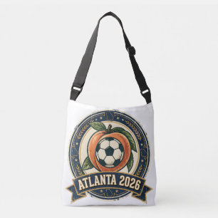 Atlanta 2026 World Cup Host City Vintage Football Crossbody Bag
