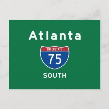 Atlanta 75 Postcard by TurnRight at Zazzle