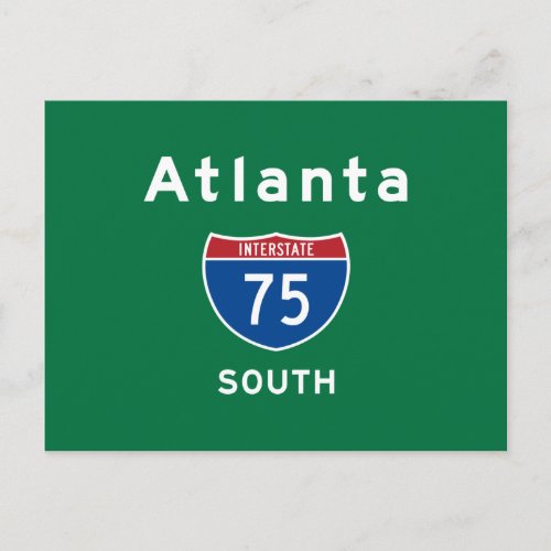Atlanta 75 postcard