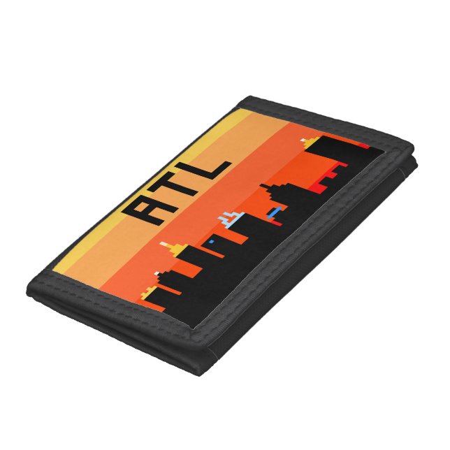 Atlanta 8-Bit Skyline ATL Trifold Wallet (Bottom)