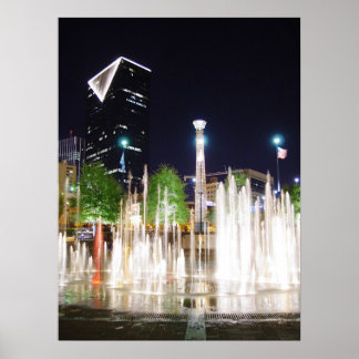 Atlanta at Night Poster