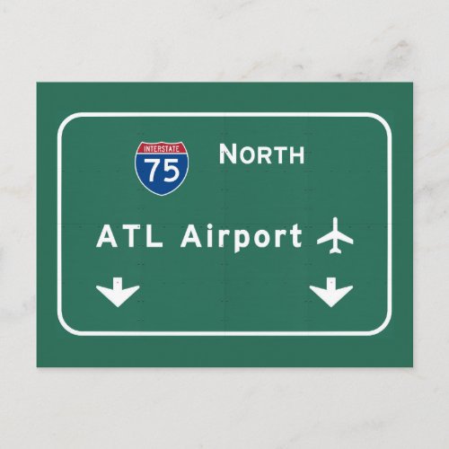 Atlanta ATL Airport I_75 N Interstate Georgia _ Postcard