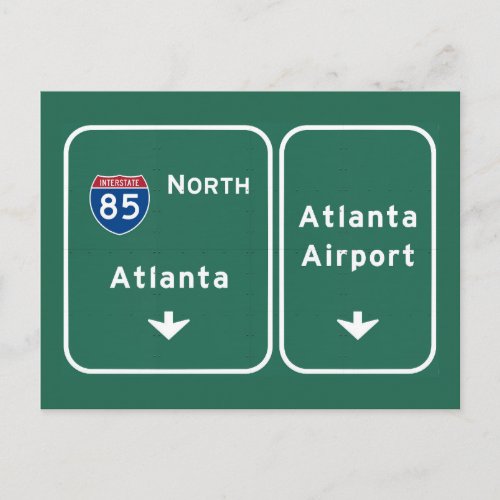 Atlanta ATL Airport I_85 N Interstate Georgia _ Postcard