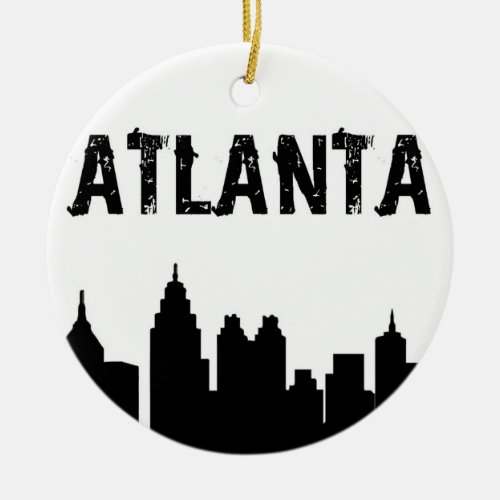 Atlanta Atlanta Ornament Atlanta Christmas  Ceramic Ornament
