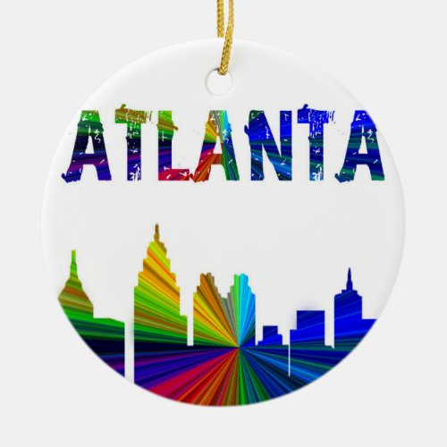 Atlanta Atlanta Ornament Atlanta Christmas Ornam Ceramic Ornament