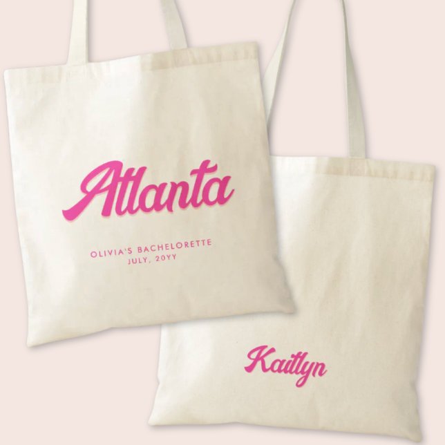Atlanta Bachelorette Party Personalized Tote (Atlanta Bachelorette Party Tote Bag)