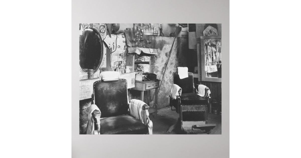 Atlanta Barber Shop: 1936 Poster | Zazzle.com
