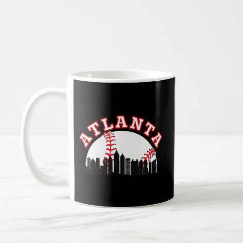 Atlanta Baseball Atlanta Ga Cityscape Atl Skyline Coffee Mug