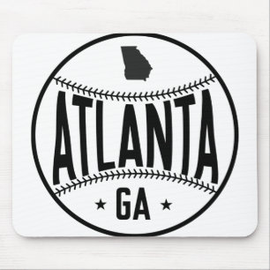 Atlanta Baseball Themed Mouse Pad