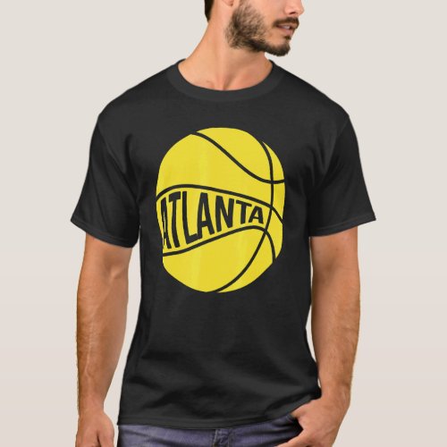 Atlanta Basketball Retro City Georgia State B_Ball T_Shirt