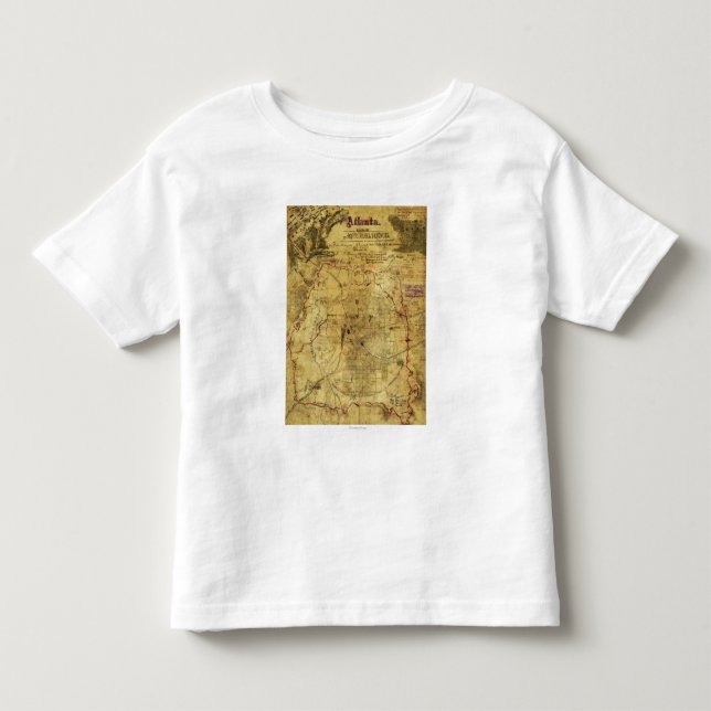 Atlanta Campaign - Civil War Panoramic Map 2 Toddler T-shirt (Front)
