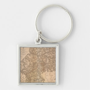 Atlanta Campaign - Civil War Panoramic Map 3 Keychain