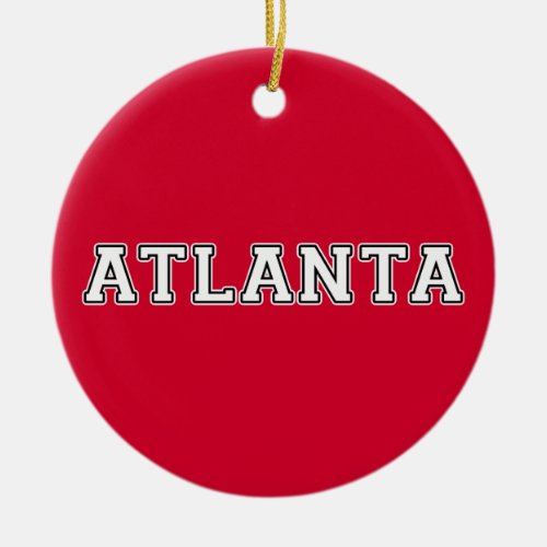 Atlanta Ceramic Ornament
