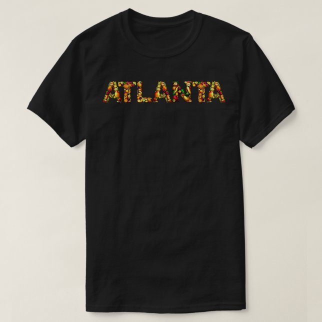 Atlanta city fruit style T-Shirt (Design Front)