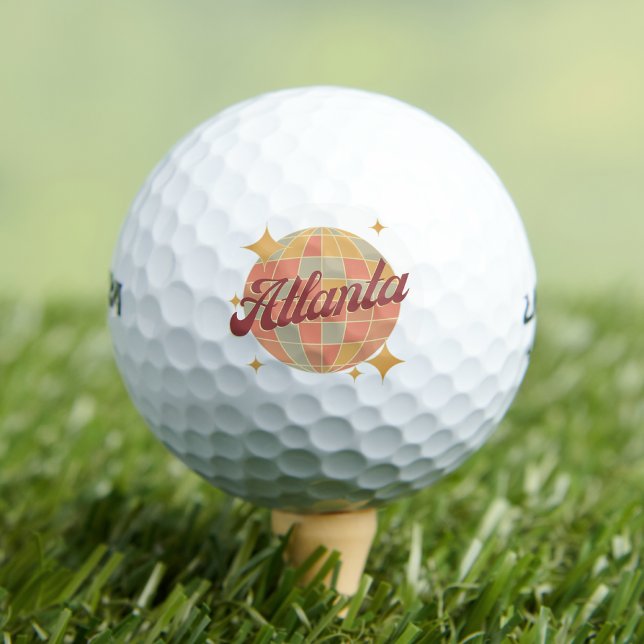 Atlanta City Georgia Retro golfing resort  Golf Balls (Creator Uploaded)