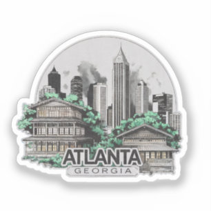 Atlanta City Georgia USA Sticker