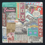 Atlanta Collage Coaster, Retro Atlanta, Atlanta   Stone Coaster<br><div class="desc">Atlanta Collage Coaster,  Atlanta Coasters,  Atlanta Gifts,  Atlanta Landmarks,  Atlanta Ornament,  Atlanta Christmas Ornament,  custom coasters by hazel,  coasters by hazel,  Atlanta Art,  Christmas Ornament, </div>