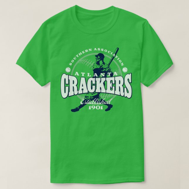 Atlanta Crackers Baseball T-Shirt (Design Front)