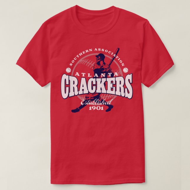 Atlanta Crackers Baseball T-Shirt (Design Front)