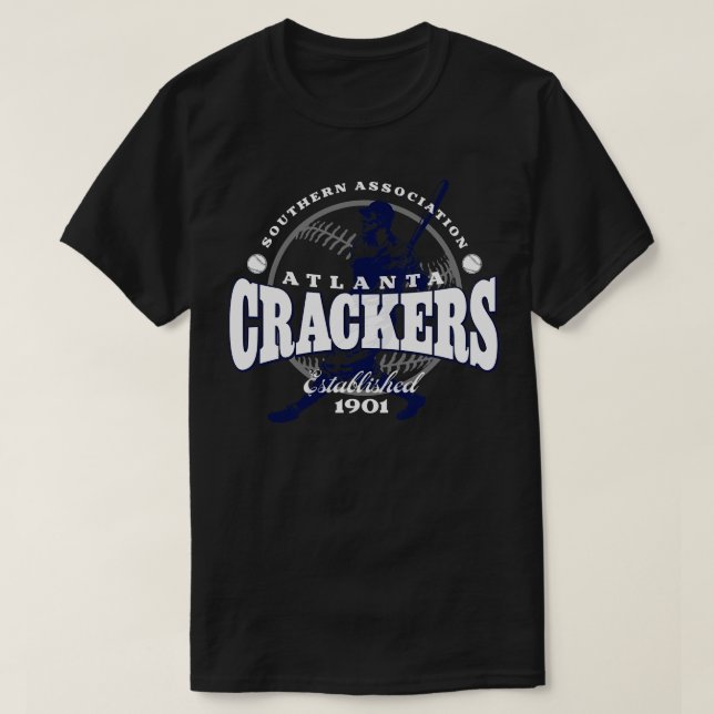 Atlanta Crackers Baseball T-Shirt (Design Front)