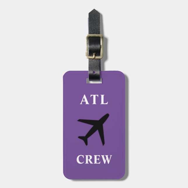 Atlanta Flight Crew Bag Tag (Front Vertical)