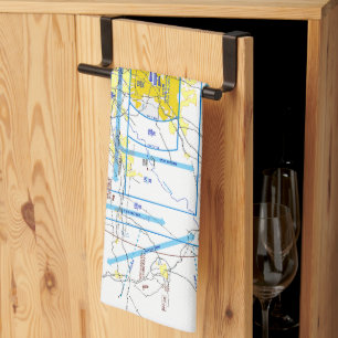 Atlanta Flyway Chart Kitchen Towel