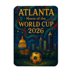 Atlanta Football Elegant Artwork 2026 Magnet