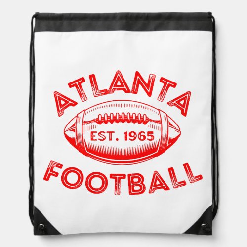 Atlanta Football Vintage Style  Drawstring Bag