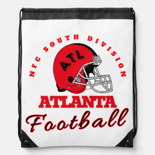 Atlanta Football Vintage Style  Drawstring Bag