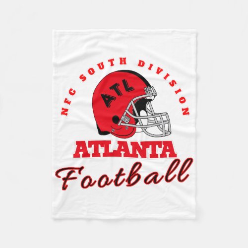 Atlanta Football Vintage Style  Fleece Blanket