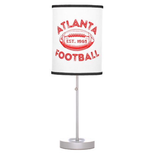 Atlanta Football Vintage Style  Table Lamp